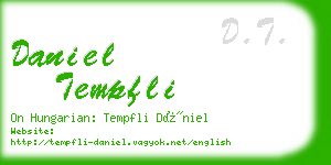 daniel tempfli business card
